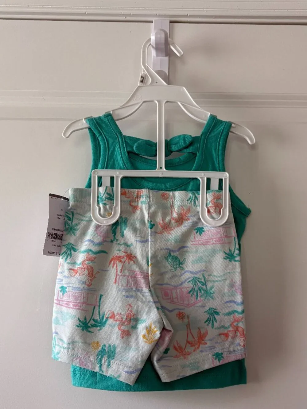 Carter's Toddler/Baby Girl 2-Piece Mermaid Tank & Shorts Outfit Set Size 18 mo